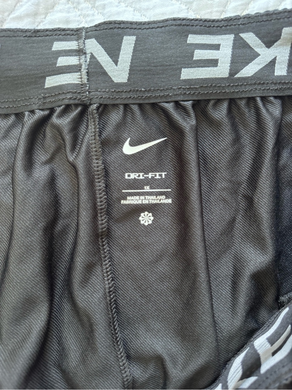 Nike Black Dri-FIT Performance Shorts with Logo - Picture 3 of 3
